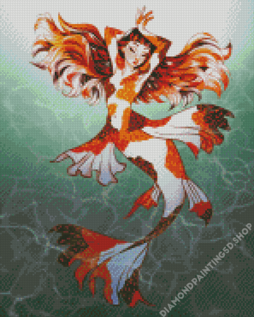 Mermaid Coy Fish Diamond Painting