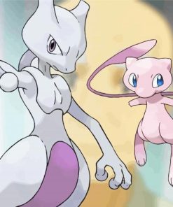 Mewtwo Pokemon Anime Diamond Painting