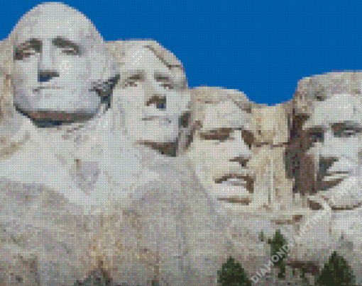 Mount Rushmore Presidents South Dakota Diamond Painting