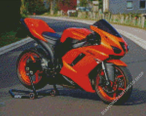 Orange Kawasaki ZX 10R Limited Edition Diamond Painting