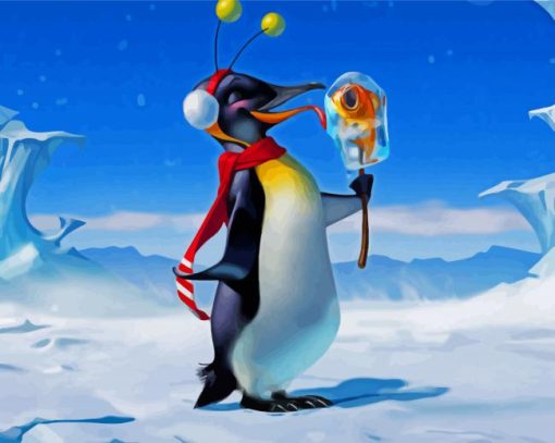 Penguin Christmas Diamond Painting