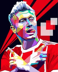 Pop Art Lewandowski Diamond Painting