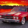 Red 1972 Chevelle Diamond Painting