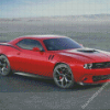 Red Dodge Barracuda Diamond Painting