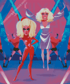 Trixie And Katya Diamond Painting