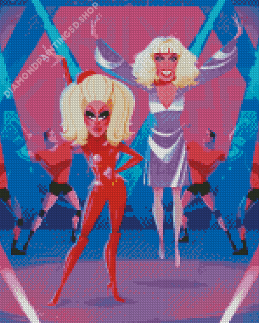 Trixie And Katya Diamond Painting