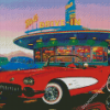 Vintage Dinners and Car Diamond Painting