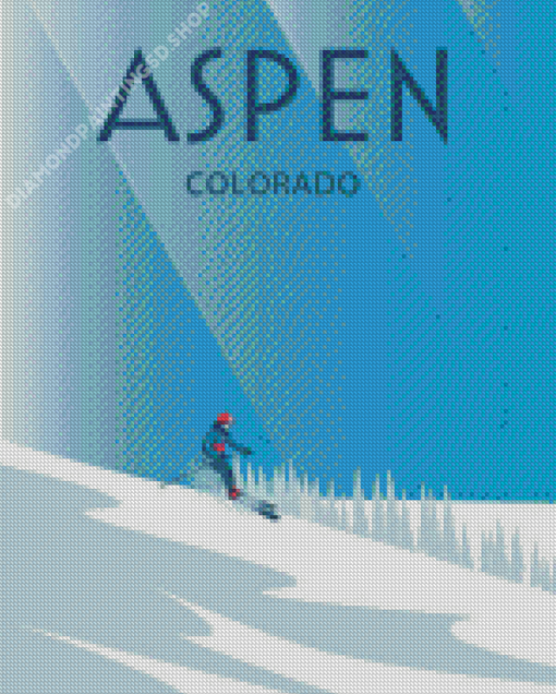 Aspen Colorado Ski Diamond Painting