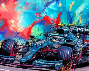 Aston Martin F1 Art Diamond Painting