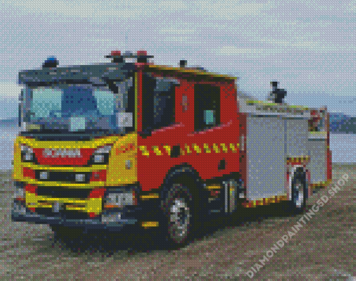 Australian Fire Trucks Diamond Painting