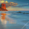 Calpe Beach At Sunset Diamond Painting