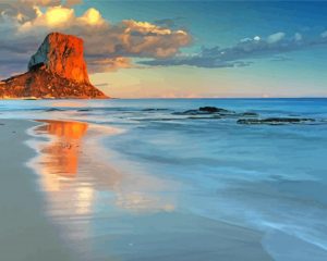 Calpe Beach At Sunset Diamond Painting