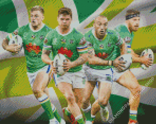 Canberra Raiders Rugby League Players Diamond Painting