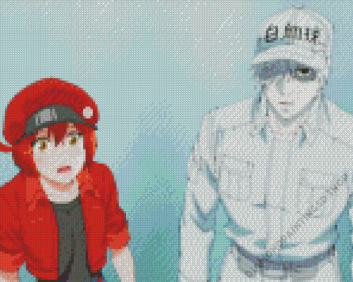 Cells at Work Characters Diamond Painting