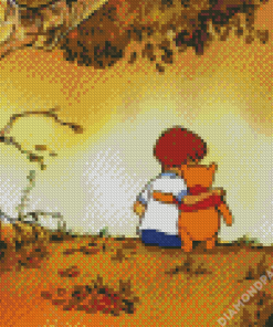 Christopher Robin And Winnie The Pooh Diamond Painting