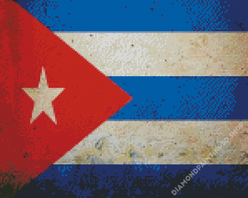 Cuban Flag Diamond Painting