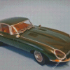 Dark Green Jaguar Type 1 Diamond Painting