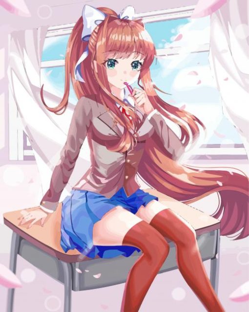 Doki Doki Literature Club Monika Diamond Painting