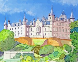 Dunrobin Castle Art Diamond Painting