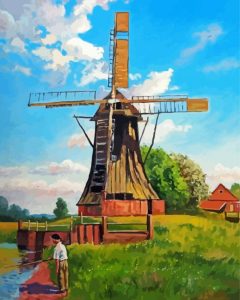 Dutch Windmill Diamond Painting