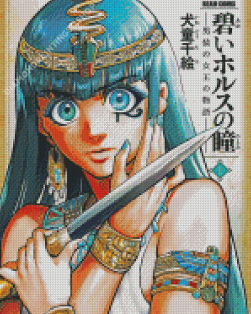 Egypt Manga Anime Girl Diamond Painting