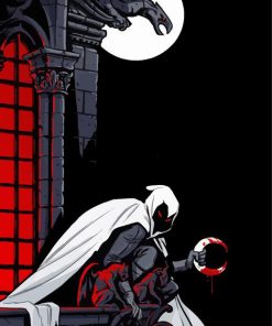 Illustration Moon Knight Diamond Painting