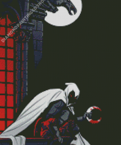 Illustration Moon Knight Diamond Painting