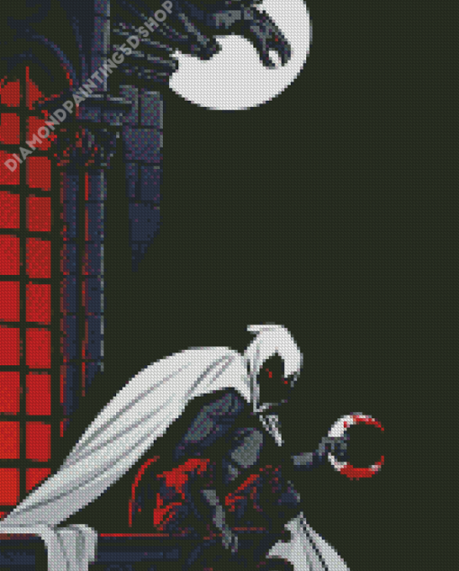 Illustration Moon Knight Diamond Painting