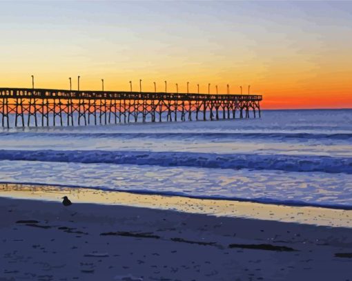 Isle Beach Pier Diamond Painting