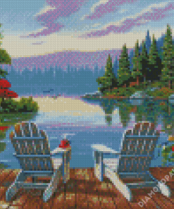 Lakeside Morning Diamond Painting