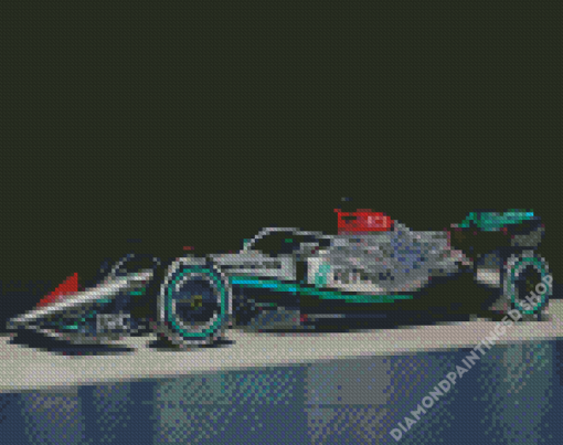 Mercedes F1 Race Car Diamond Painting