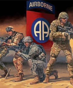 Paratroopers Answering The Call 82nd Airborne Diamond Painting