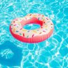 Pink Donut In Pool Art Diamond Painting