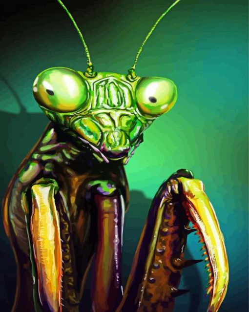 Praying Mantis Insect Diamond Painting