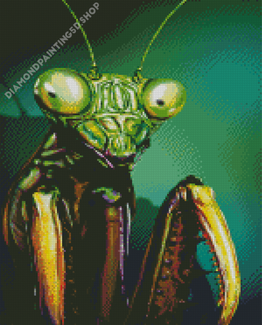 Praying Mantis Insect Diamond Painting