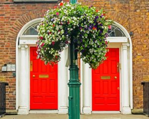 Red Irish Doors Diamond Painting