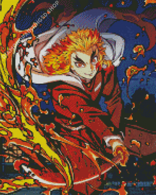 Rengoku Anime Diamond Painting