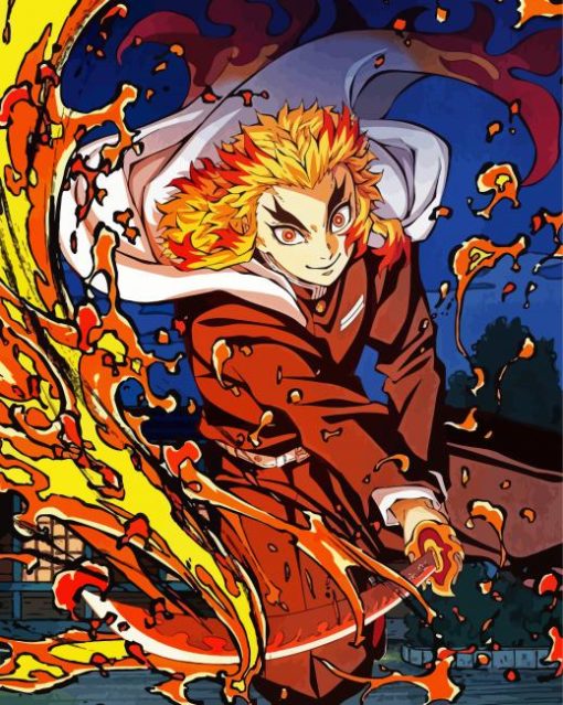 Rengoku Anime Diamond Painting