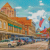 Roanoke Streets Virginia Diamond Painting