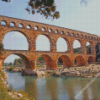 Roman Aqueduct Bridge Diamond Painting