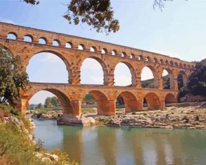 Roman Aqueduct Bridge Diamond Painting