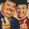 Stan And Ollie Caricature Diamond Painting