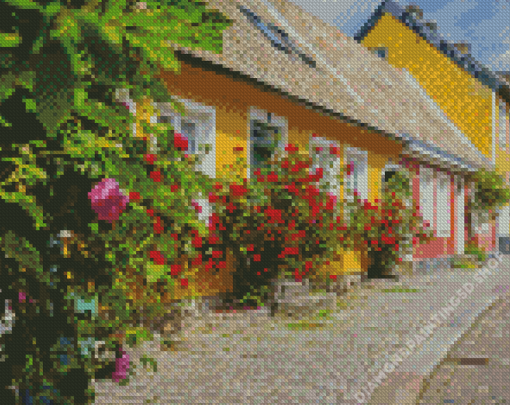 Street In Lund Diamond Painting