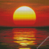 Sunset Over Water Diamond Painting