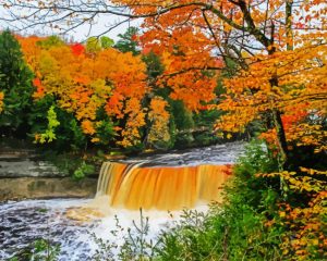 Tahquamenon Michigan Waterfall Park Diamond Painting