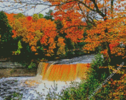 Tahquamenon Michigan Waterfall Park Diamond Painting