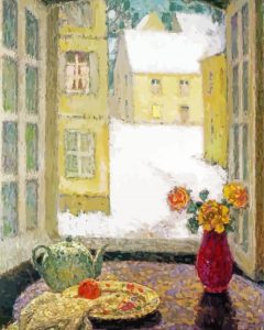 Window And Table Art Diamond Painting