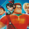 Wreck It Ralph Characters Diamond Painting