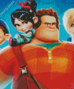 Wreck It Ralph Characters Diamond Painting