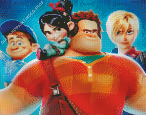 Wreck It Ralph Characters Diamond Painting